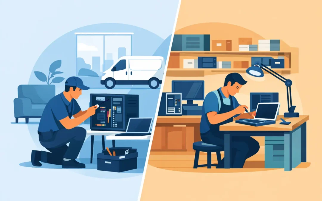 Onsite Computer Repair Versus Shop Repair Compared